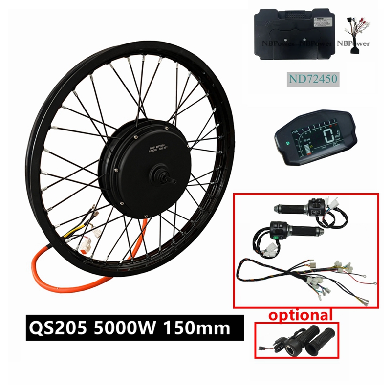 72V 5000W Hub Motor Kit - NBpower/QS205 V3 72v 5000W Ebike kit
