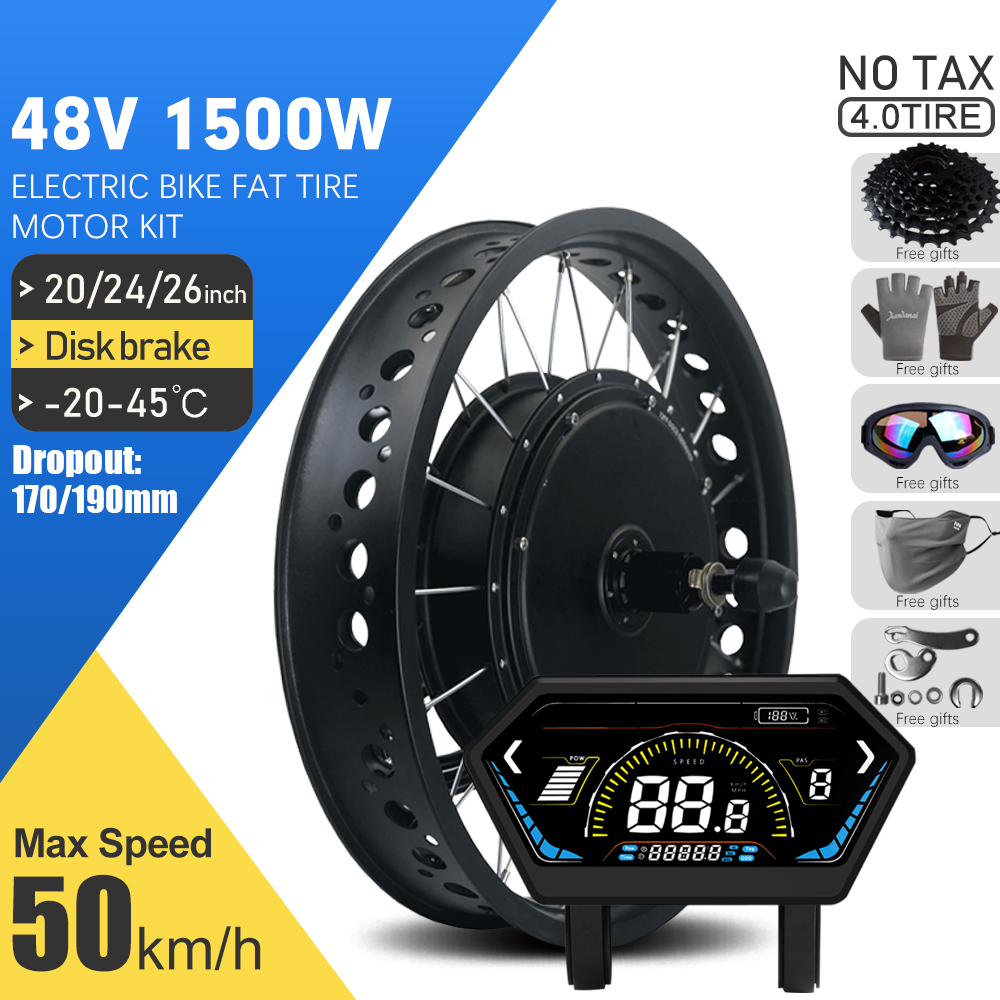 72V 5000W Hub Motor Kit - Electric Fat Bike Kit 48V 1500W