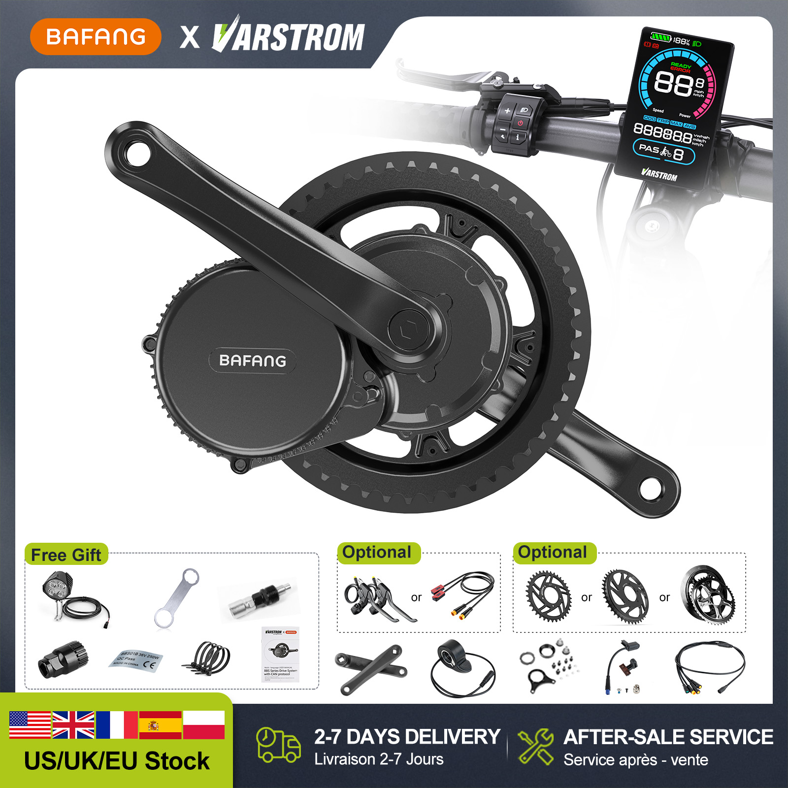 Bafang Bbshd 1000W Conversion Kit - [US Stock] BAFANG 48V 500W 750W