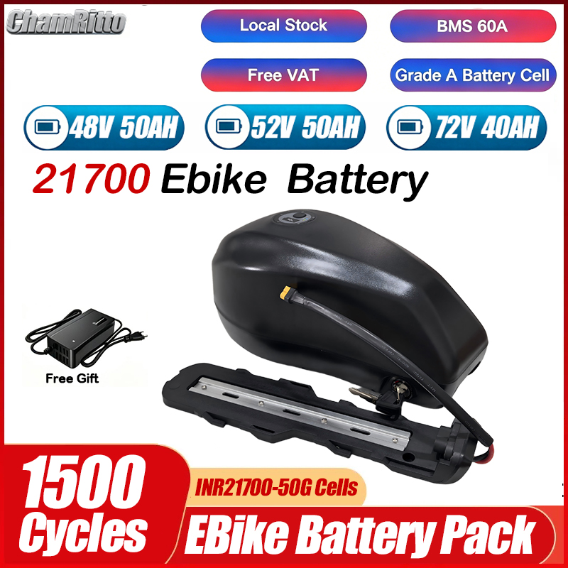Electric Bicycle Battery 72V 30Ah - 48V 72V 52V 60V ebike Fuel