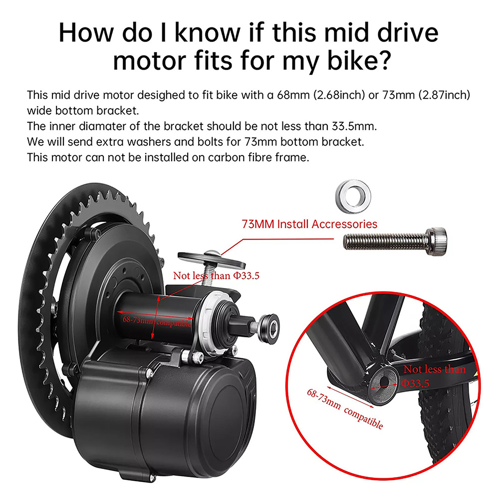 TongSheng TSDZ2B 36V 250W 350W - đánh giá và giá Tongsheng Tsdz2B Mid Drive Motor