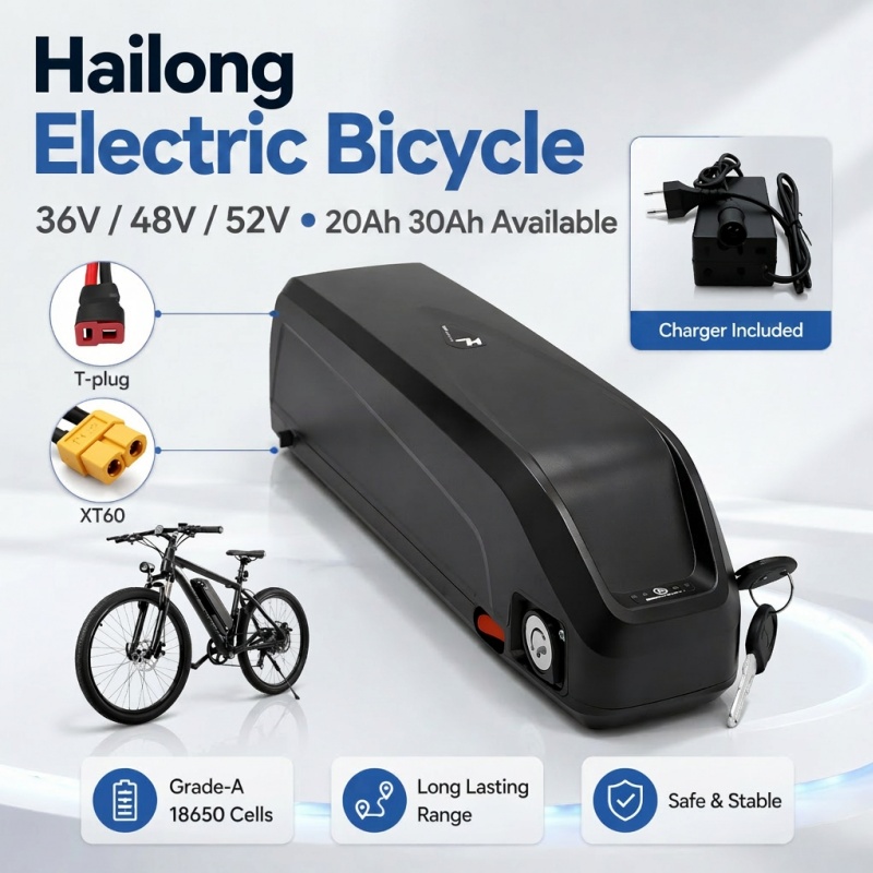 Versatile Hailong Battery, Mul - đánh giá và giá Ebike Battery 48V 20Ah Hailong
