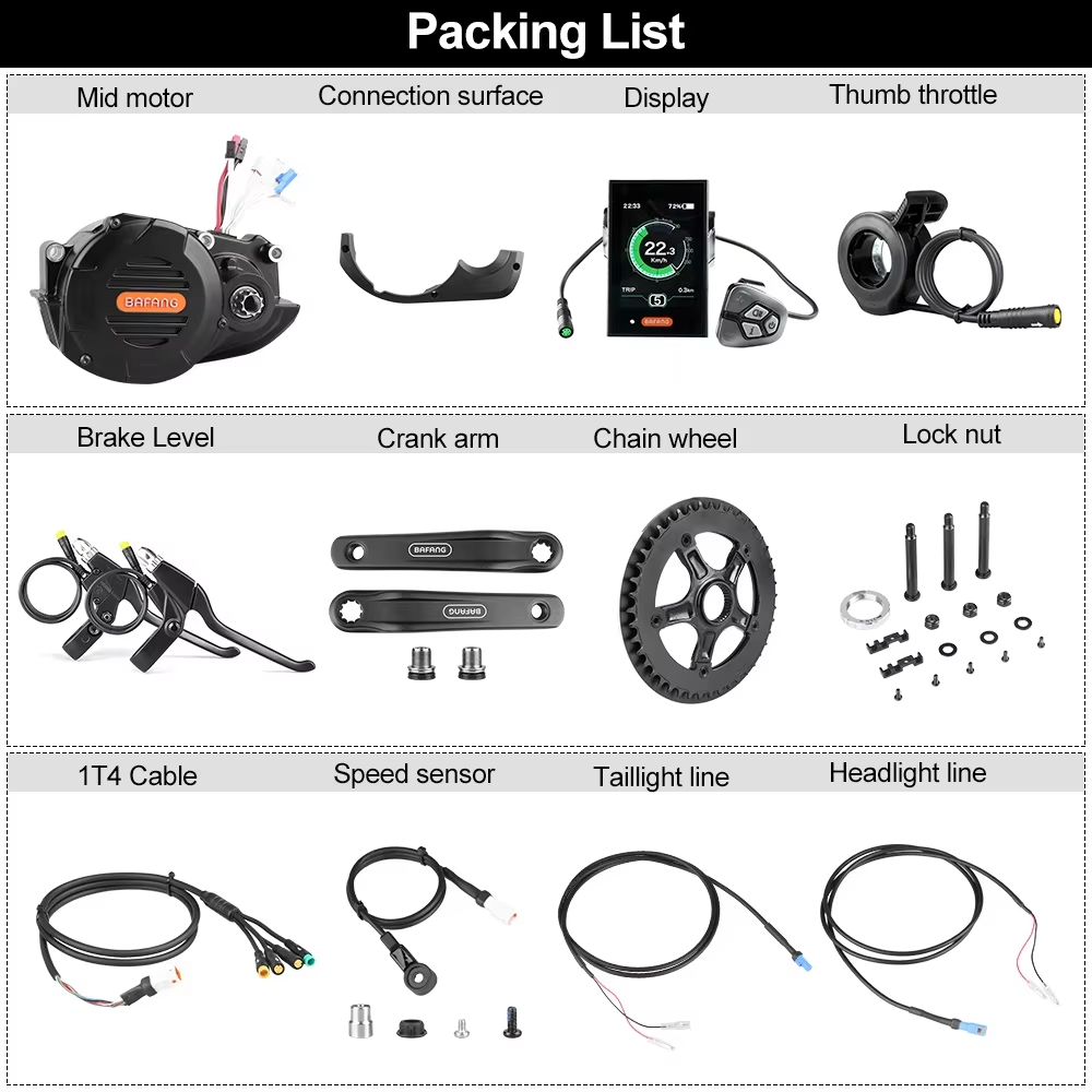 Bafang M620 G510 48V 52V 1000W - đánh giá và giá Mid Drive Motor Kit 52V 1000W