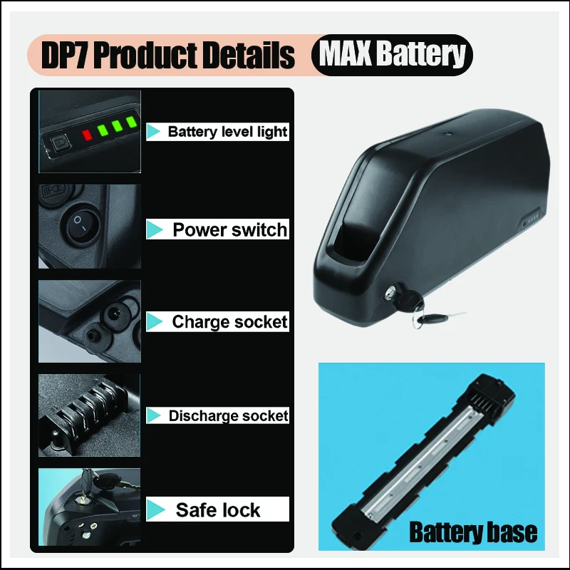 Polly Electric bicycle bike ba - đánh giá và giá Electric Bicycle Battery 72V 30Ah