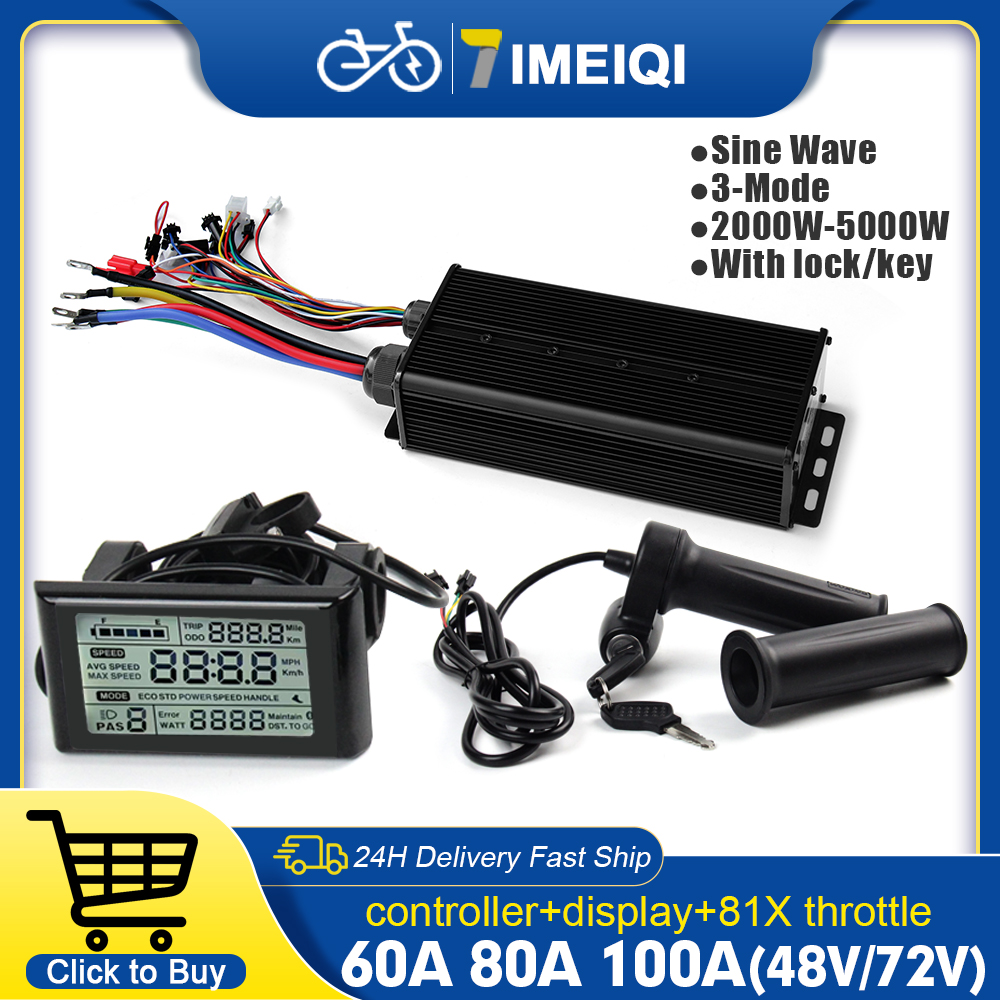 2000W-5000W 48V-72V E-Bike 3-m - đánh giá và giá Sine Wave Controller 48V 72V 80A