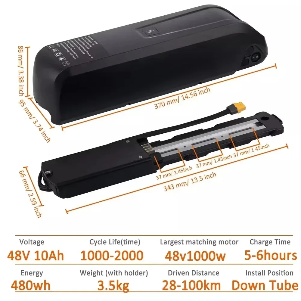 For Hailong EBike Battery 36V  - đánh giá và giá Ebike Battery 48V 20Ah Hailong