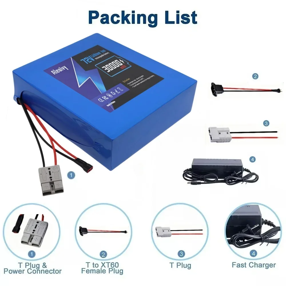 72V 30Ah High Power Fast Charg - đánh giá và giá Electric Bicycle Battery 72V 30Ah