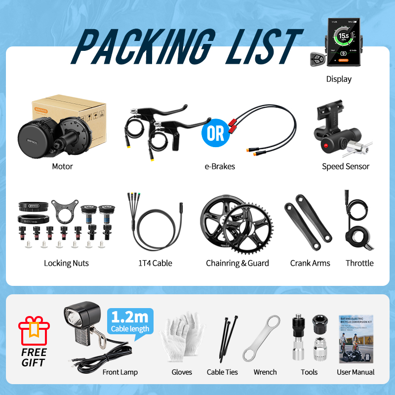 Bafang UART Mid Drive Motor 75 - đánh giá và giá Bafang Bbs02B 48V 750W Mid Drive Kit