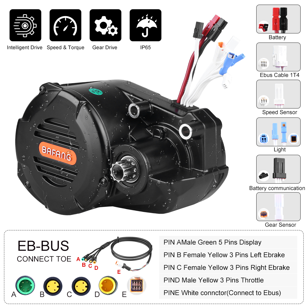 Bafang M620 G510 48V 52V 1000W - đánh giá và giá Mid Drive Motor Kit 52V 1000W