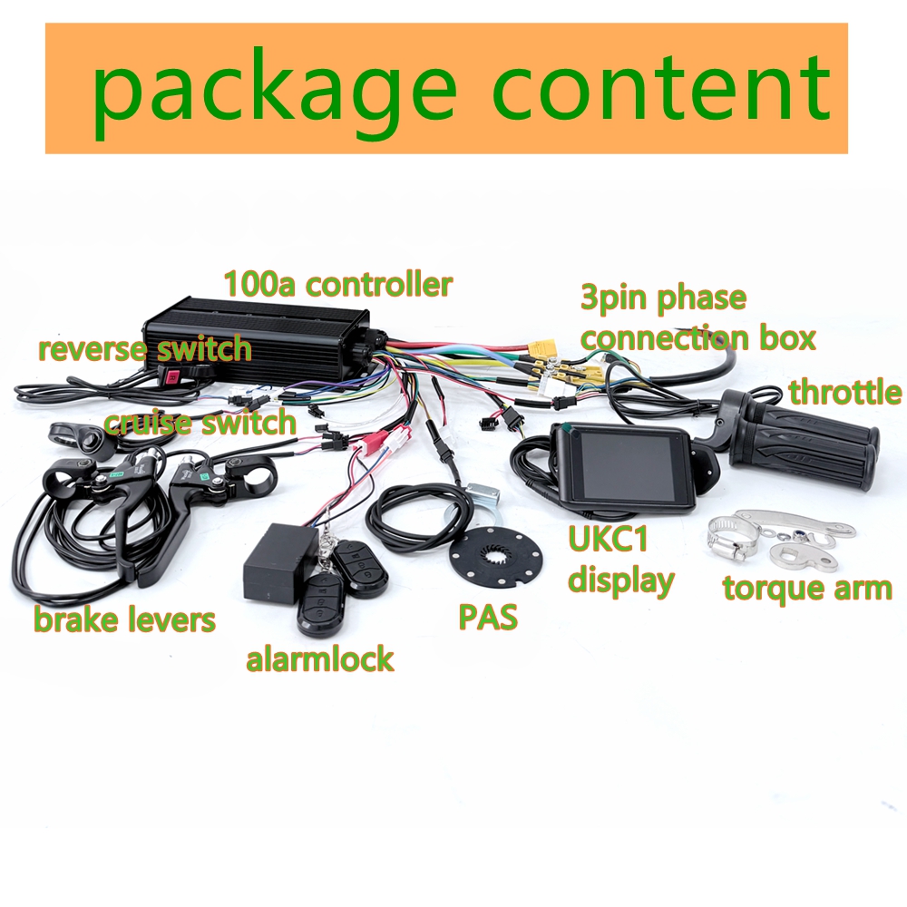NBpower 170/190mm Dropout 48-7 - đánh giá và giá 72V 5000W Hub Motor Kit
